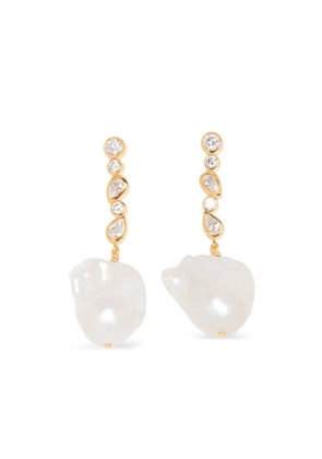 Completedworks Pitter‐Patter drop earrings - White