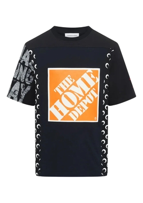 Marine Serre Regenerated graphic-print T-shirt - Black