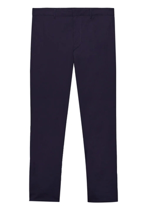 Prada poplin stretch trousers - Blue