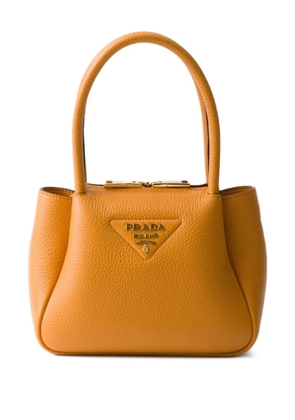 Prada mini leather tote bag - Brown
