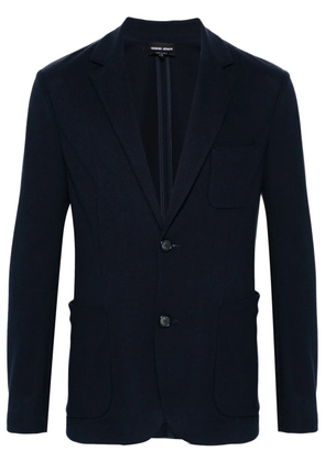 Giorgio Armani knitted blazer - Blue
