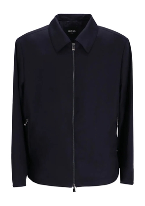 BOSS virgin-wool jacket - Black