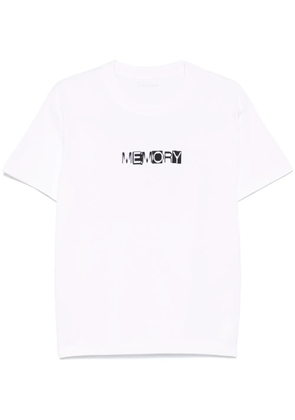 sacai slogan-print T-shirt - White