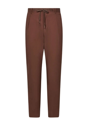 FRANZESE COLLECTION Stefano De Martino pleated drawstring trousers - Brown