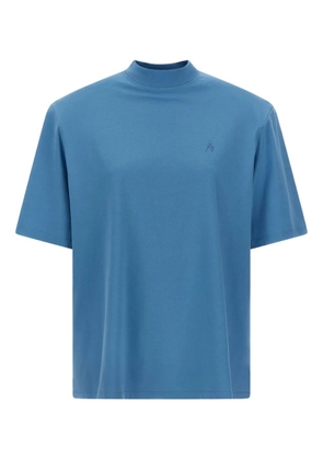 The Attico embroidered crew-neck T-shirt - Blue