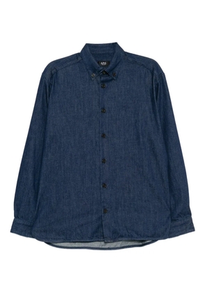 A.P.C. denim mathias shirt - Blue