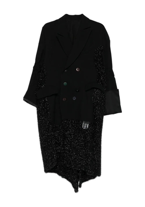 Undercover double-breasted coat - Black