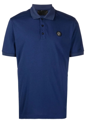 Philipp Plein short sleeve polo shirt - Blue