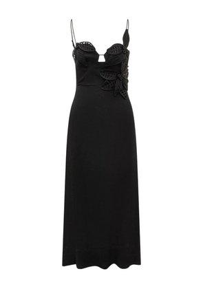 FARM Rio lace-embellished slip dress - Black