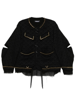 Undercover patterned-jacquard jacket - Black