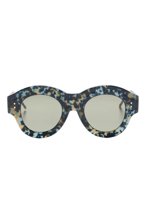 Thom Browne Eyewear tortoiseshell round sunglasses - Blue