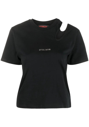 Ottolinger cut-out detail organic cotton T-shirt - Black