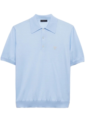 Prada fine wool polo shirt - Blue
