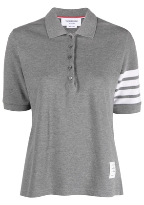 Thom Browne 4-Bar Stripe 2003-print polo shirt - Grey
