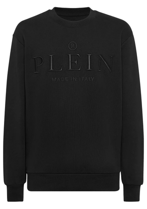 Philipp Plein logo-embossed sweatshirt - Black