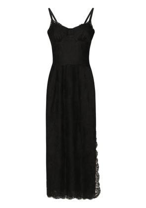 Dolce & Gabbana Chantilly-lace slip dress - Black