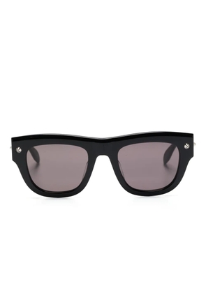 Alexander McQueen Eyewear spike stud-detailing D-frame sunglasses - Black