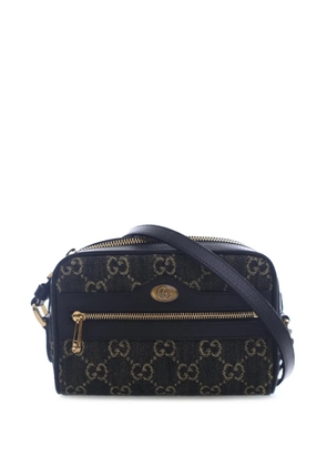 Gucci Pre-Owned 2016-2025 Mini GG Denim Ophidia crossbody bag - Black