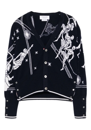 Thom Browne V-neck cardigan - Blue