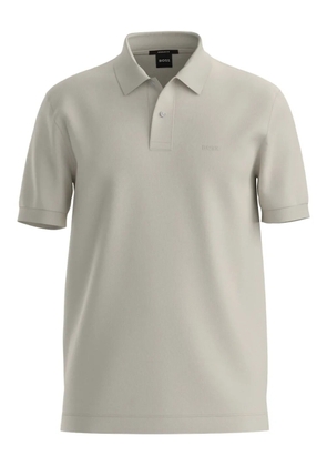 BOSS logo polo shirt - Neutrals