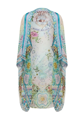 Camilla floral-pattern crystal-embellishment beachwear - Neutrals