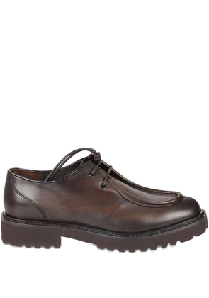 Doucal's leather Derby shoes - Brown
