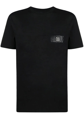Plein Sport logo-patch short-sleeved T-shirt - Black