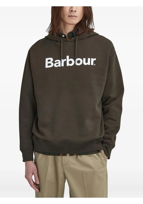Barbour logo-print hoodie - Green