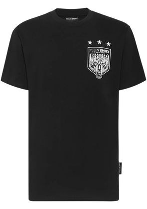 Plein Sport SS Tiger crest-print T-Shirt - Black