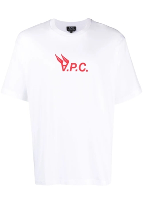A.P.C. Hermance logo-print cotton T-shirt - White