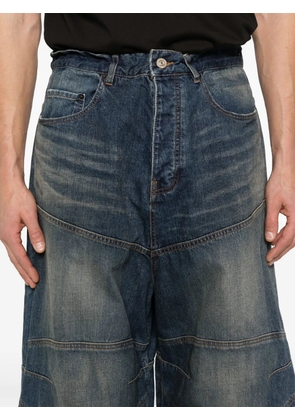 Balenciaga logo-patch jeans - Blue