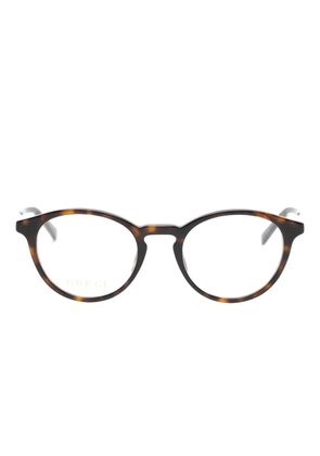 Gucci Eyewear round-frame glasses - Brown
