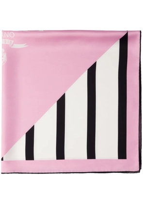 Prada logo-print scarf - Pink