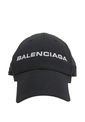 Balenciaga logo-embroidered baseball cap - Black