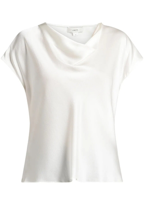 Vince cowl-neck silk blouse - Neutrals