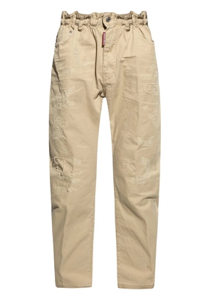 DSQUARED2 cotton loose-fit trousers - Neutrals
