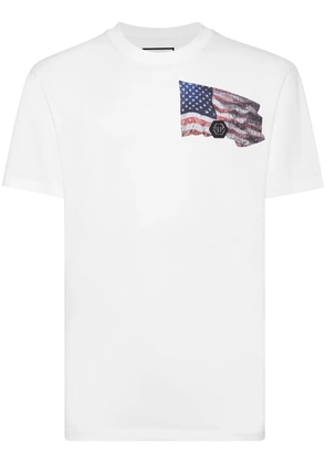 Philipp Plein graphic-print cotton t-shirt - White