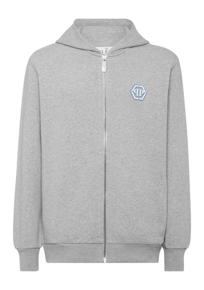 Philipp Plein zip-up hoodie - Grey