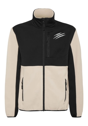 Plein Sport fleece front-zip jacket - Neutrals