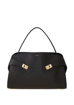 Ferragamo Hug L leather shoulder bag - Brown