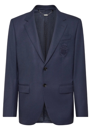 Billionaire embroidered-logo blazer - Blue