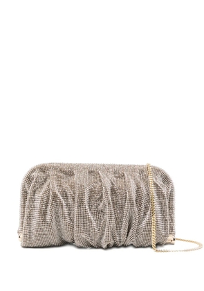 Benedetta Bruzziches embellished gathered clutch - White