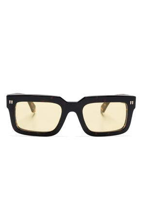 Off-White Eyewear square-frame clip-on sunglasses - Brown