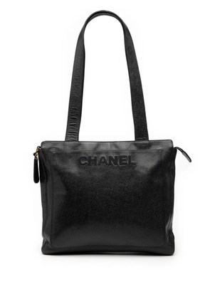 CHANEL Pre-Owned 1997-1999 Caviar LAX Logo tote bag - Black