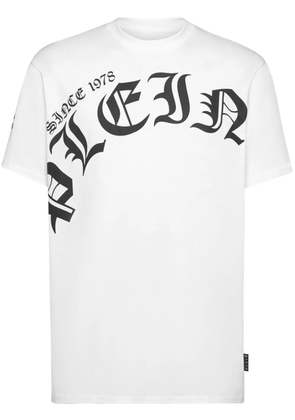 Philipp Plein logo-print cotton T-shirt - White