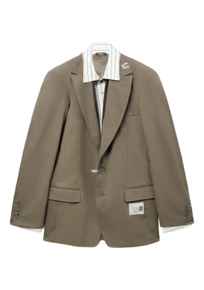 Maison MIHARA YASUHIRO single-breasted jacket - Green