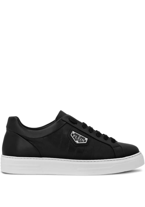Philipp Plein leather sneakers - Black