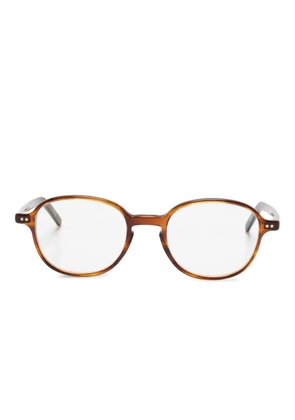 Lunor round-frame glasses - Brown