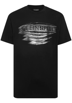 Plein Sport logo-print cotton T-shirt - Black