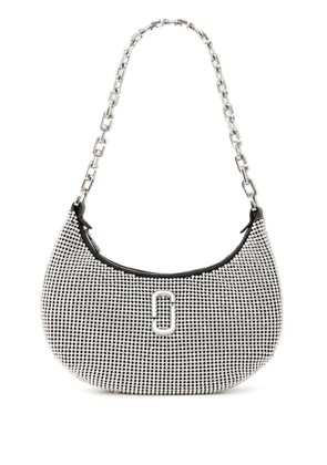 Marc Jacobs small The Curve crystal-embelishmend logo-detail shoulder bag - Silver